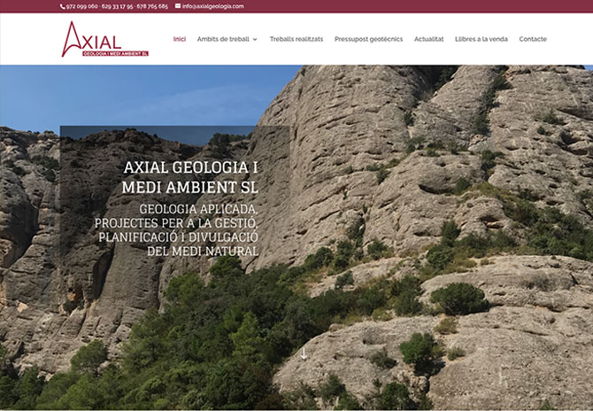 Diseño Web Axial Geologia Girona