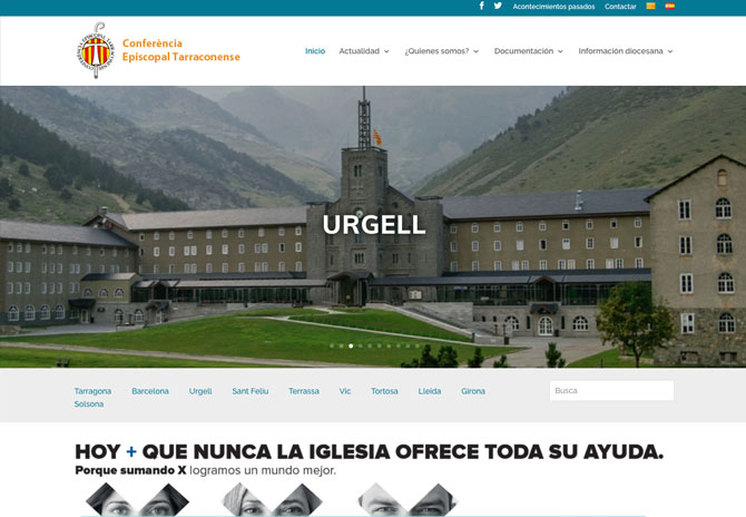 Conferencia Episcopal Tarraconense – Diseño Web Tarragona