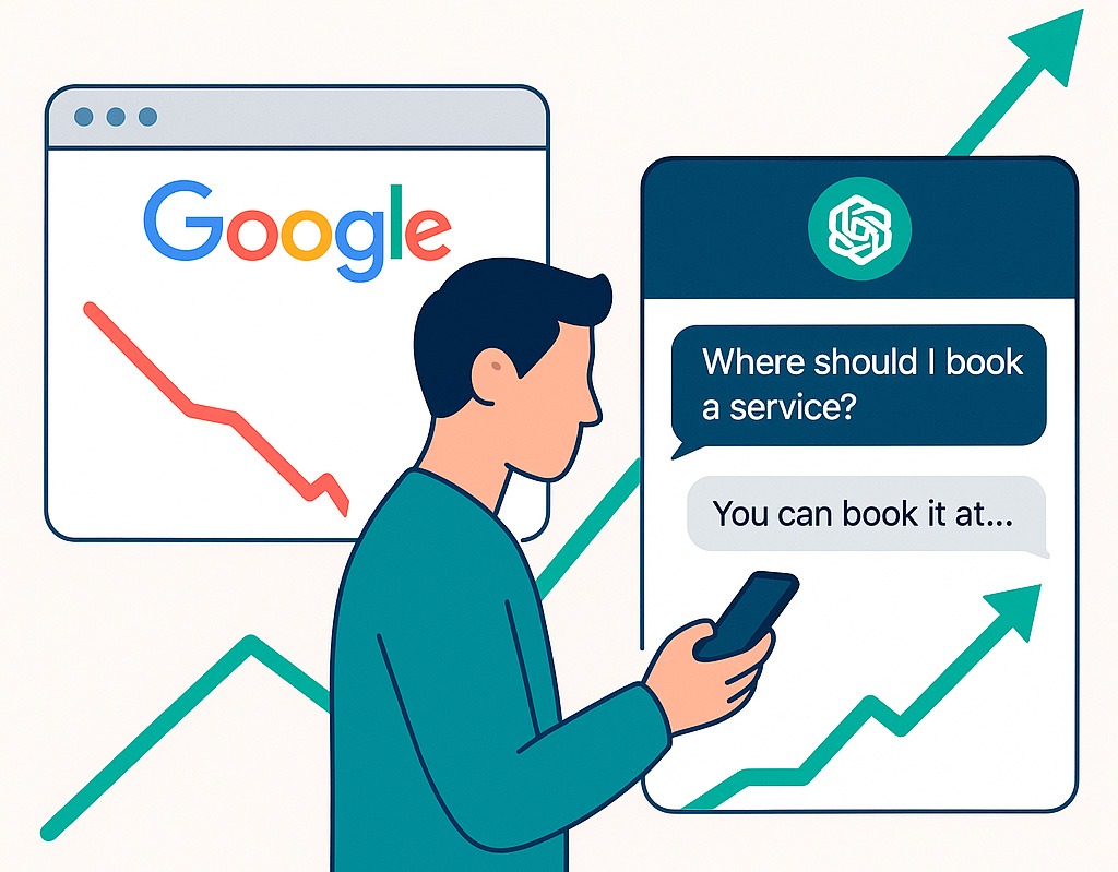 visibilidad de tu web en chatgpt respecto google