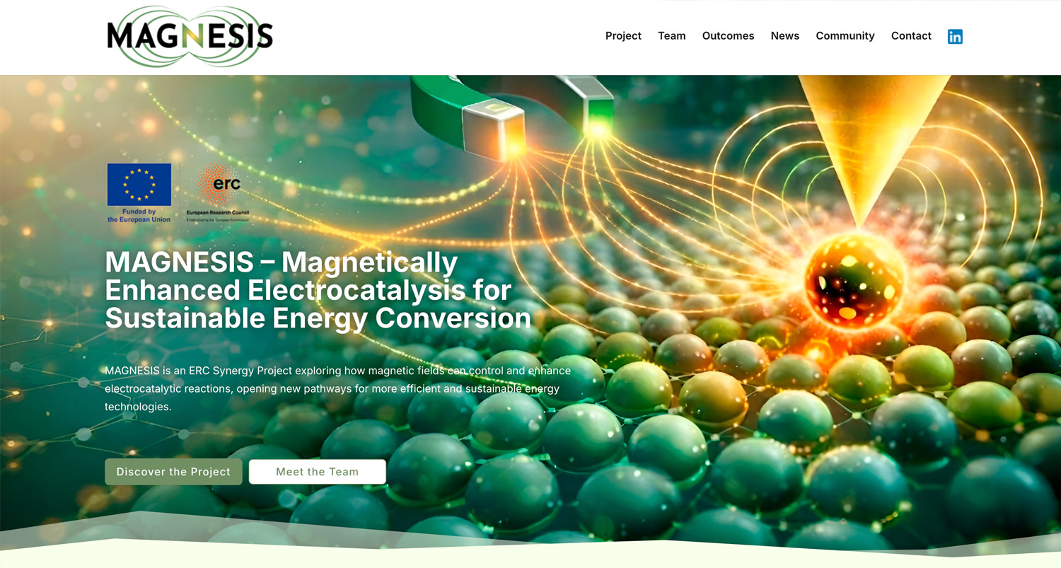 Proyecto de diseño web MAGNESIS realizado por Mussara